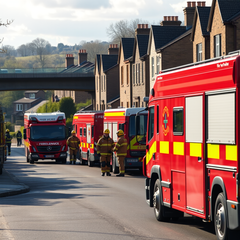 Firefighters 'smashed' into house in Bradford district after explosion